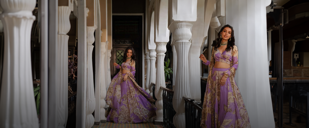 Lavender Dream: The Perfect Floral Lehenga for Every Occasion