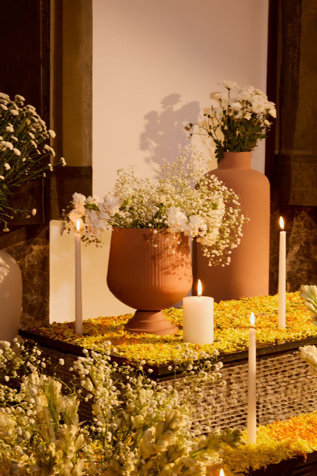 Terracotta Mud Flower Vase