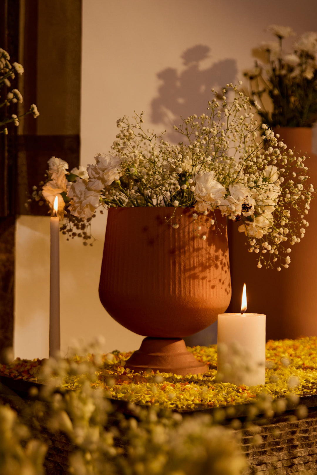 Terracotta Mud Flower Vase