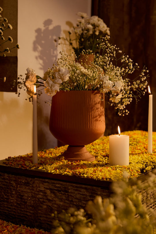 Terracotta Mud Flower Vase